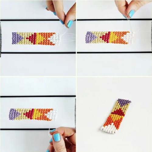 Telar Miyuki Para Mostacilla Ajustable Pulseras Y Bisutería