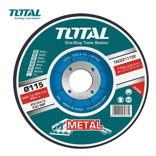 Discos Abrasivos Corte Metal Total X10