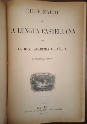 Diccionario De Lengua Castellana Real Academia Española 1899