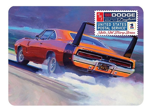 Kit Pra Montar Dodge Charger Daytona (usps Stamp) 1/25 Amt