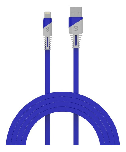 Cable Usb A 8 Pin 1m Para Cargador Premium Gowin Color Azul