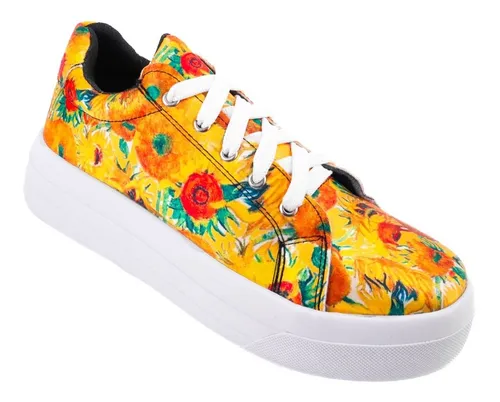 Compra energía el propósito Tenis Vans Con Diseño De Girasoles | MercadoLibre 📦