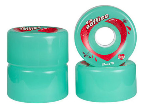 Ruedas Para Patín Quad Chaya Big Softies Teal 65mm 78a