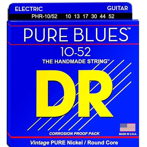 Cuerdas De Guitarra Electrica Dr Pure Blues 010-52