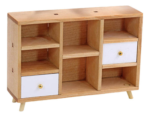2 :12 Casa De Muñecas Armario De Madera Muebles De