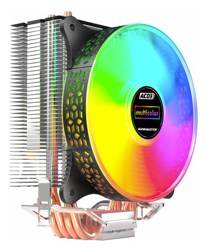 Air Cooler Rgb Processador Intel E Amd Tdp 150w - Ac03