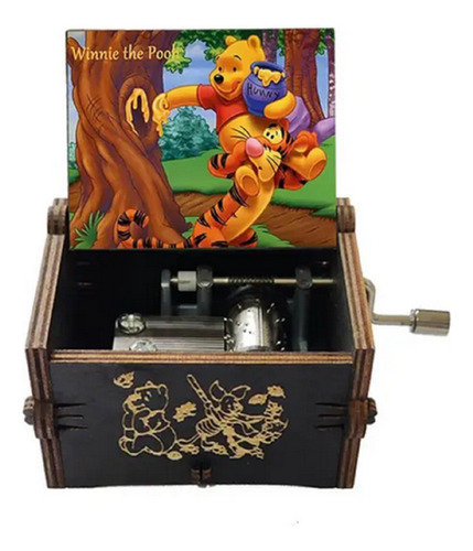 Winnie Pooh - Tigger Caja Musical De Madera Regalo 01