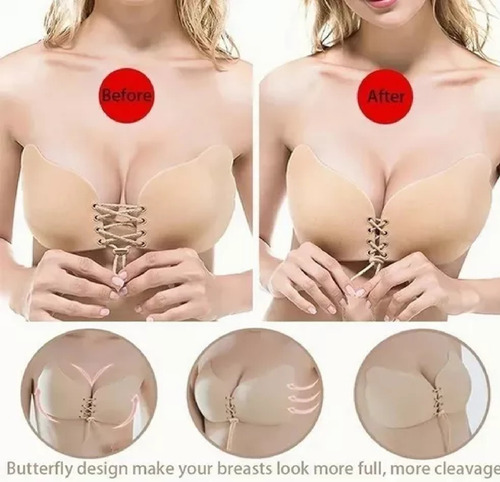 Brasier Strapless Push Up Invisible Escote Sexy Levanta Bust