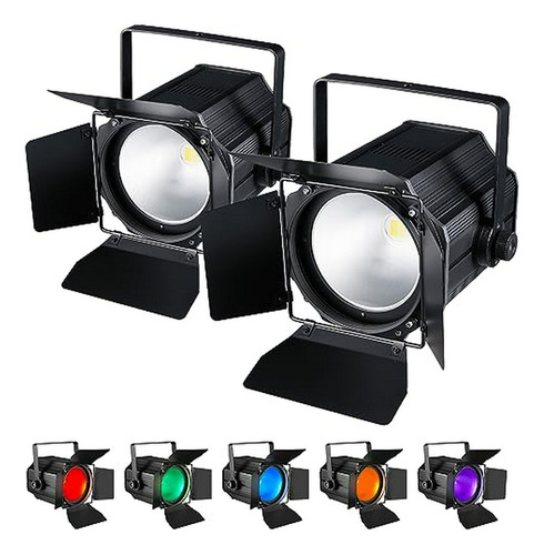 Luces De Escenario Led Cob De 200 W Con Puertas De Granero, 