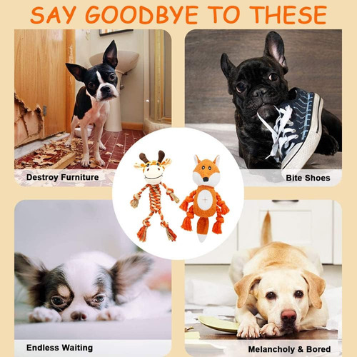 Juguetes De Tira Y Afloja Para Perros Grandes, Squeaky Dog T