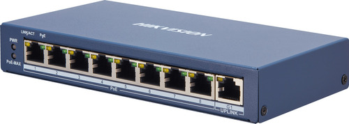 Switch Ethernet Hikvision Smart 8 Puertos Poe