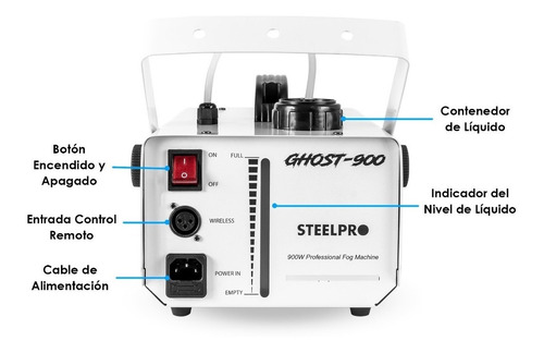 Imagen 4 de 6 de Camara De Humo Steelpro 900w + 3litros De Liquido De Humo