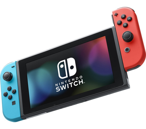 Nintendo Switch Neon Blue And Neon Red Joycon. Color Rojo
