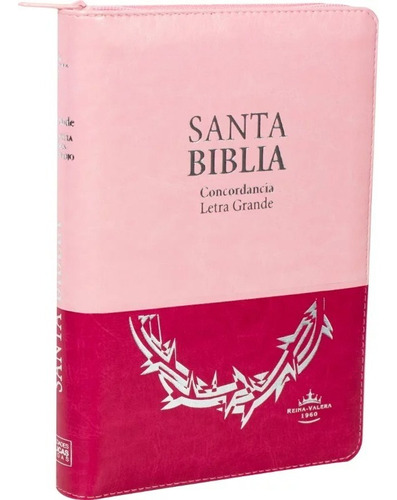 Biblia Reina Valera 1960 Con Cierre Y Indice Rosado Y Fucsia