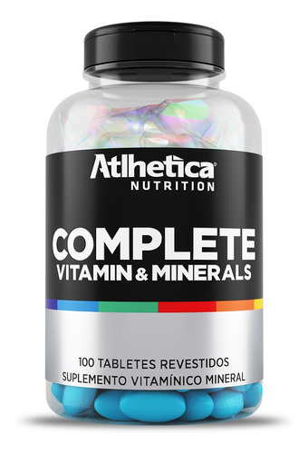 Complete Vitamin & Minerals 100 Tábs Atlhetica Nutrition Sin sabor