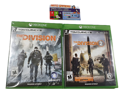 The Division 1 Y 2 Paquete Tom Clancy's / Xbox One / Fisicos (Reacondicionado)