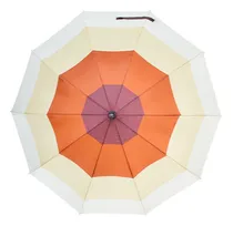 Comprar Paraguas Sombrilla De Macana Baston Semiautomático Multicolo Color Marrón