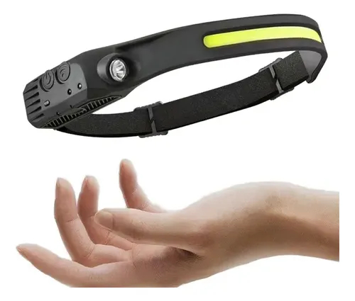 Linterna De Cabeza Minera Recargable Led Importada