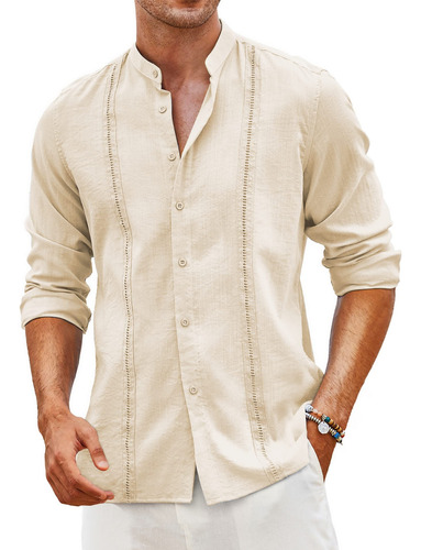 Playa De Guayabera Cubana Camisas Casual  Para Hombre