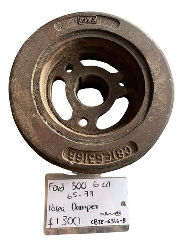 Polea Damper Ford 300 6 Cil 65-77