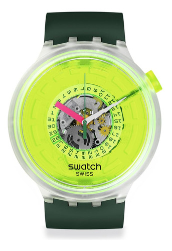 Reloj Swatch Neon Amarillo Retro Style Que Cautiva