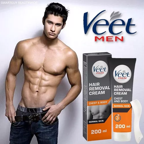 Veet Men Crema Depilatoria para Piel Normal Envase 200 ml