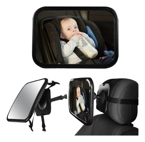 Espejo Retrovisor Para Bebé Gran Angular 360° Espejo Coche