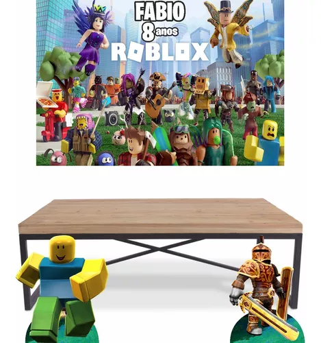 Painel de Festa Roblox #02 - 150x100