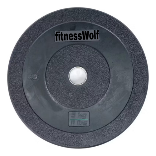 Kit 2 Anilhas 5kg Crossfit Vulcanizadas Olímpica