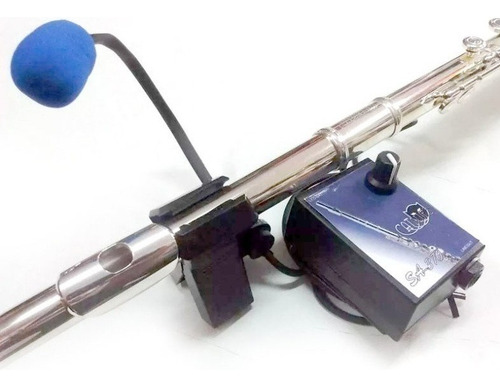 Microfono Flauta Traversa Cat Blues Sa370 Volumen Condenser Color Azul