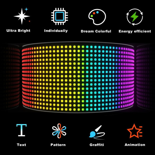 Letrero Led Rodante, Panel De Matriz Led Flexible