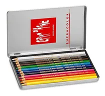 Comprar Crayones, Caja De Metal Juego De 12 Materiales De Arte