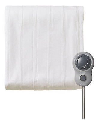 Sunbeam Non-wove 10 Setting Heated Twin Mattress Pad Whi Vvc
