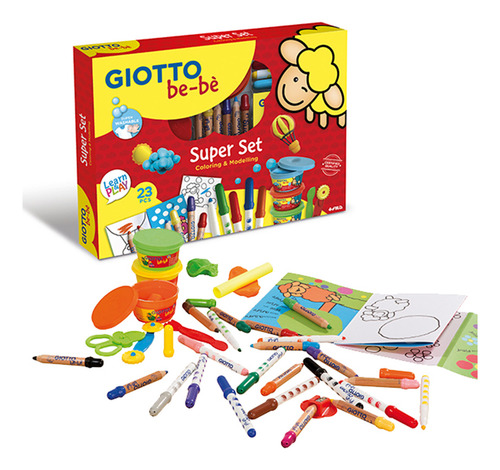 Set Giotto Bebe Super Set Coloring Modelling X23 Piezas