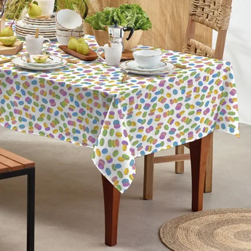Toalha De Mesa Retangular Teka Basic 1,40m X 2,10m Macaron