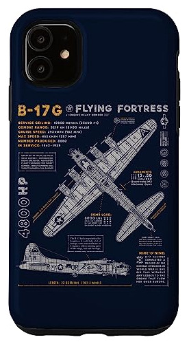 Funda Para iPhone 11 B-17 Flying Fortress Ww2 B-17g Bomber V