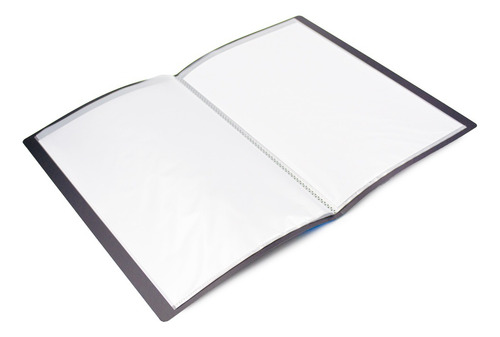 Carpeta Con 60 Fundas Transparentes Tamaño Oficio