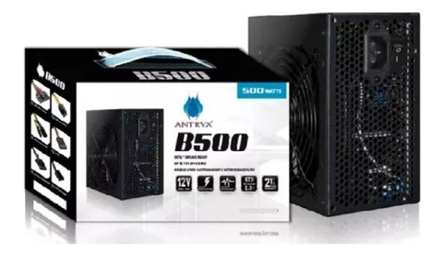 Fuente De Poder: Antryx B500w V2 Atx 2.3 Box (apb500rv2)