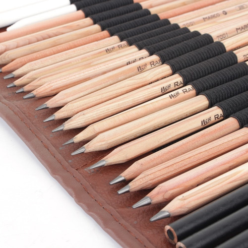 Set De Lápices De Carbón Para Sketch 29 Pcs