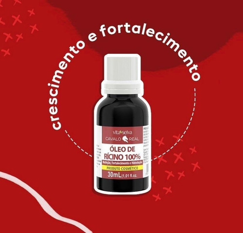 Imagem 10 de 12 de Oléo De Ricino Vegetal+ampola Biotina Cavalo Real Vita Seiva