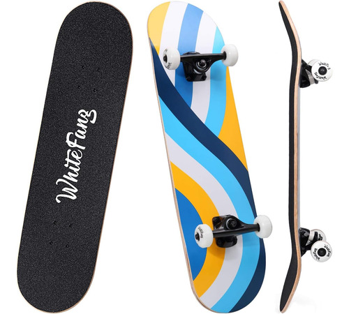 Whitefang Skateboards Para Principiantes, Patineta Completa 