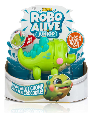 Robo Alive Junior Juguete De Baño De Cocodrilo Para Bebe C