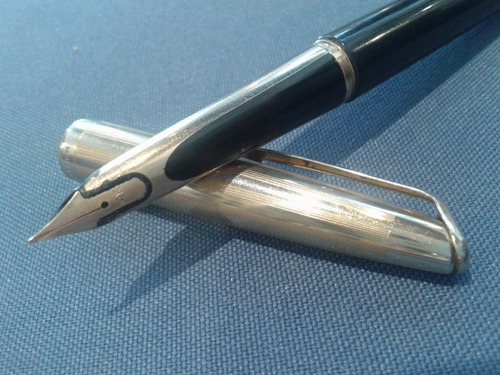 Lapicera Waterman Pluma Oro 14 K Made In Usa  Laca  Negra