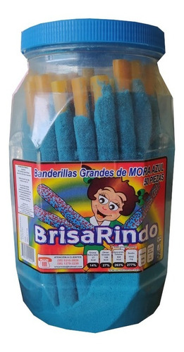 Banderillas Grande De Mora Azul Paquete