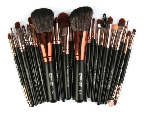 Imagen 1 de 7 de Set 22 Brochas Maquillaje Profesional Cepillos Ojos Maange