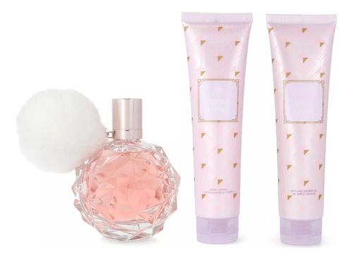 Set 3pz Ari By Ariana Grande Perfume/body Mist/shower Gel 