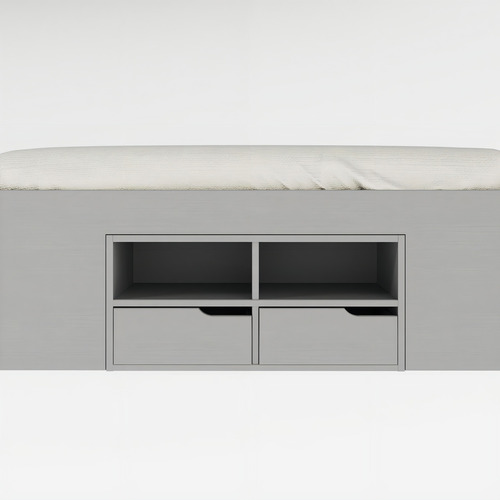 Cama Casal Multifuncional Madeira Maciça 6 Gavetas Ffwt