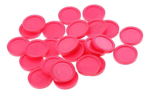 Virutas De La Moneda Del Juego Del Bricolaje Rosa Roja Virutas De La Moneda Del Juego Del Bricolaje Rosa Roja