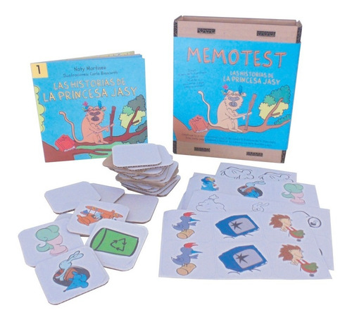 Imagen 1 de 1 de Memotest 40 Pzas Para Armar Y Pintar + Libro Princesa Jasy