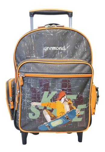 Mochila Con Carro Gremond 26l Mod. Skate Niño